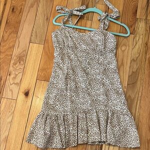 Princess polly brown floral mini dress